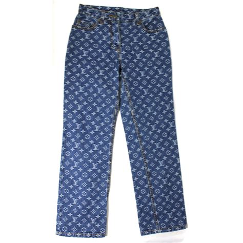 louis vuitton blue denim mini pleaty|louis vuitton baggy jeans.